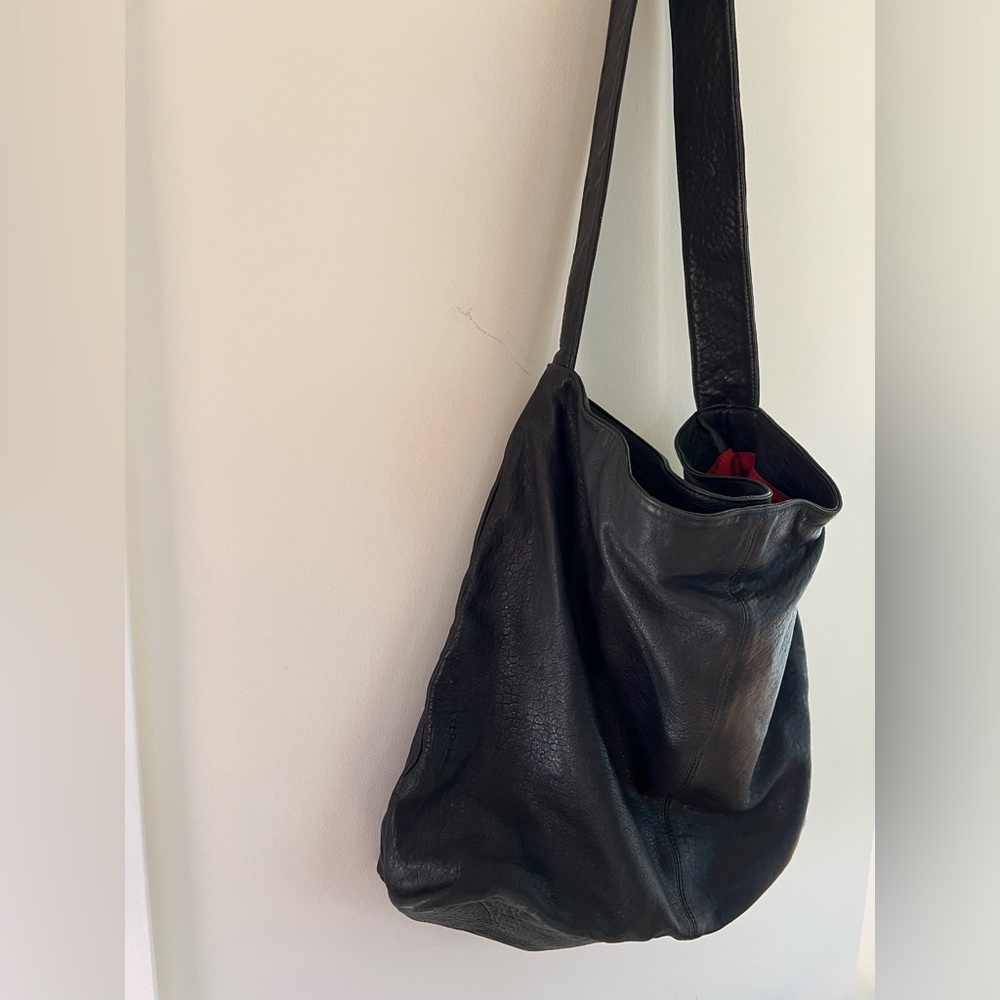 Marie Turnor black leather bag